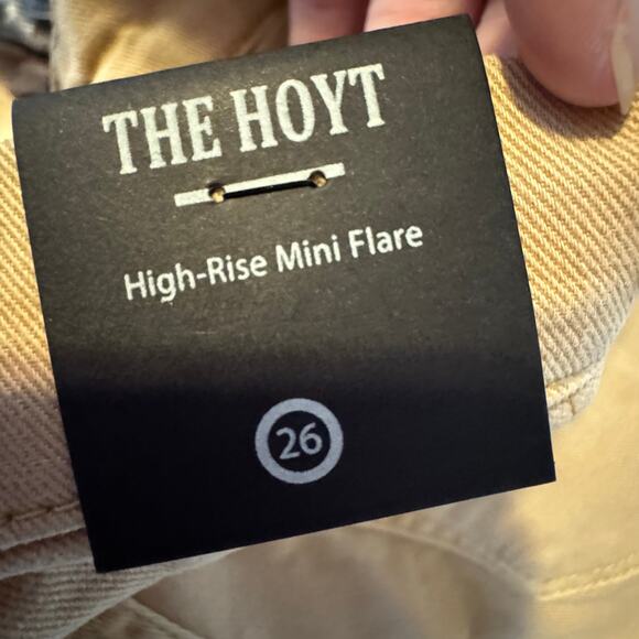 Blank NYC The Hoyt Beige High-Rise Mini Flare Cargo Pants NWT Size 26 - Picture 8 of 9